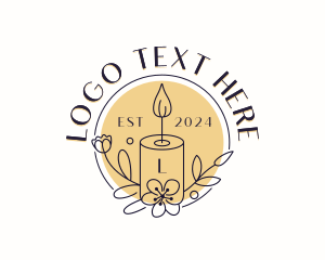 Candlelight Floral Candle logo