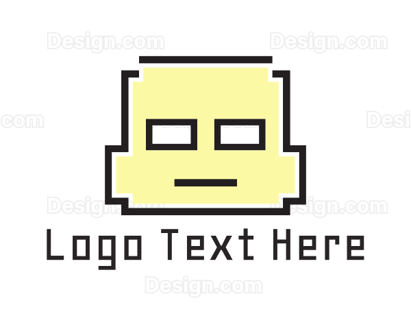 Pixel Child Face Logo