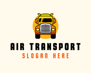 Land Transportation Truck logo design