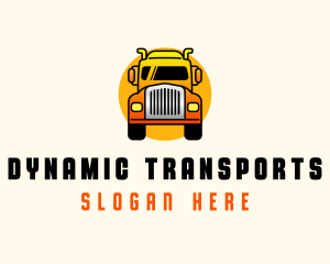 Land Transportation Truck logo design