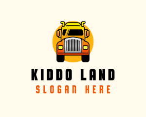 Land Transportation Truck logo design