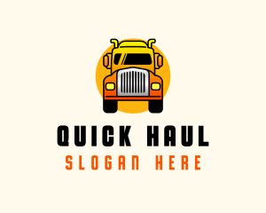 Land Transportation Truck logo design