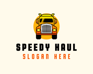 Land Transportation Truck logo design