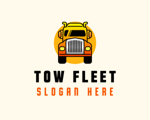 Land Transportation Truck logo design