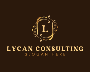 Luxury Cosmetic Beauty Wreath logo design