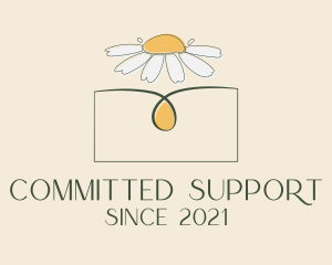 Daisy Flower Oil  logo design