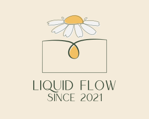 Daisy Flower Oil  logo design