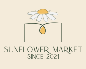 Daisy Flower Oil  logo design