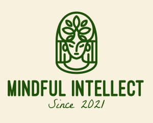 Zen Mindfulness Woman  logo design