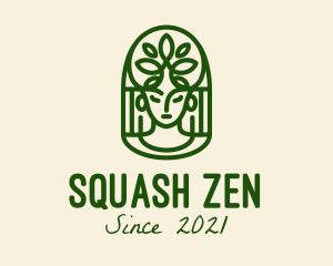 Zen Mindfulness Woman  logo design