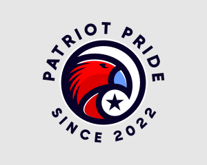 Patriotic Star Eagle logo design