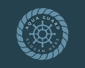 Marine Wheel Rope logo design