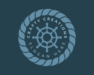 Marine Wheel Rope logo design