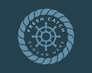 Marine Wheel Rope logo design