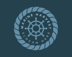 Marine Wheel Rope logo design