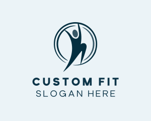 Human Circle Fitness logo design