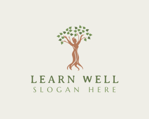 Woman Tree Wellness logo design