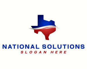 Texas Political Map logo design