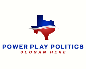 Texas Political Map logo design