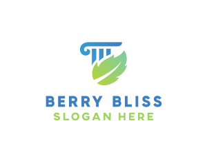 Eco Law Column logo design