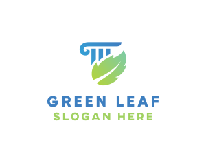 Eco Law Column logo design