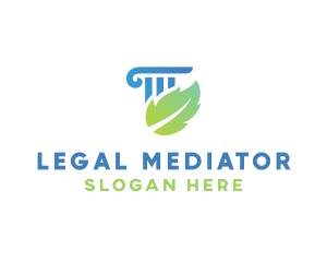 Eco Law Column logo design