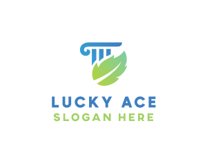 Eco Law Column logo design