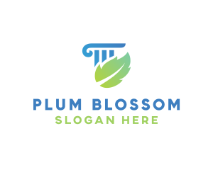 Eco Law Column logo design