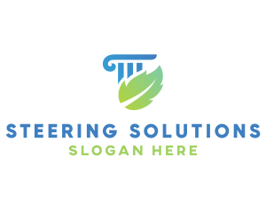 Eco Law Column logo design