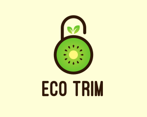 Kiwi Eco Lock  logo design