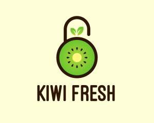 Kiwi Eco Lock  logo design