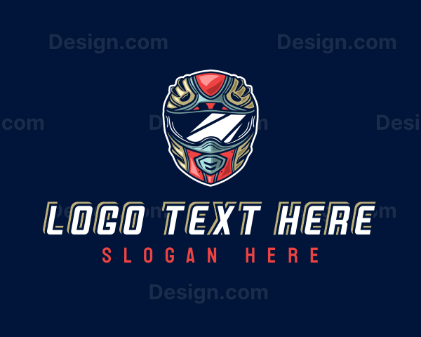 Motorcycle Rider Helmet Logo