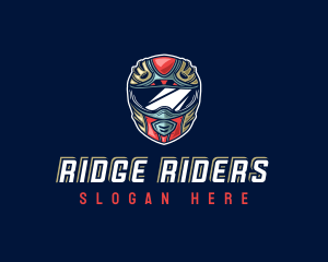 Motorcycle Rider Helmet logo design