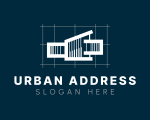 Urban Architect Blueprint logo design