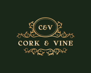 Vine Elegant Event Wedding logo design