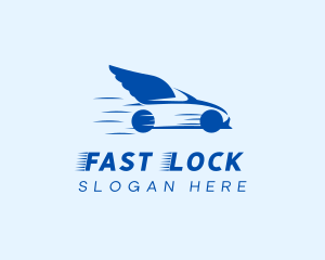 Fast Flying Car  logo design