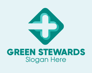 Green Medical Cross  logo design