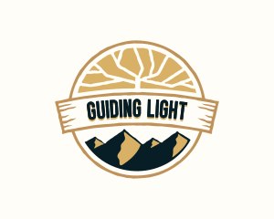 Mountain Hiking Travel logo design