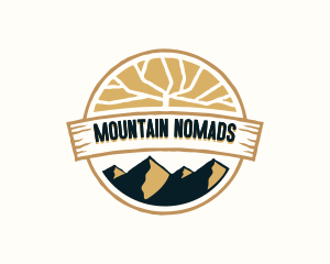 Mountain Hiking Travel logo design