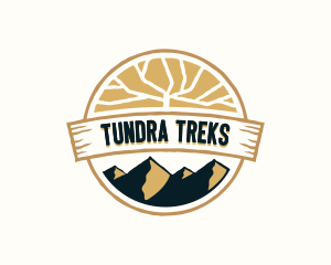 Mountain Hiking Travel logo design