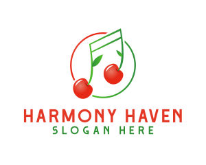 Musical Cherry Fruit logo