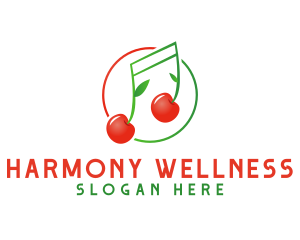Musical Cherry Fruit logo