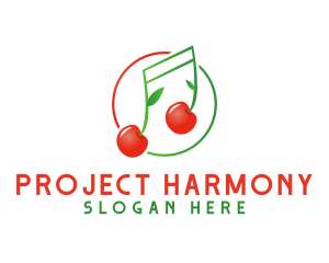 Musical Cherry Fruit logo