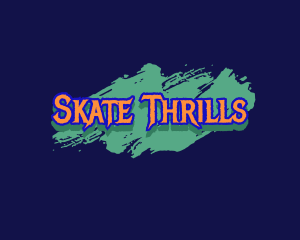 Graffiti Skating Wordmark logo design