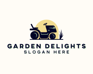 Lawn Mower Gardening logo design