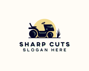 Lawn Mower Gardening logo design