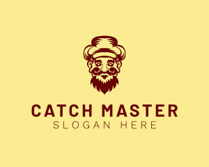 Mustache Hat Man logo design