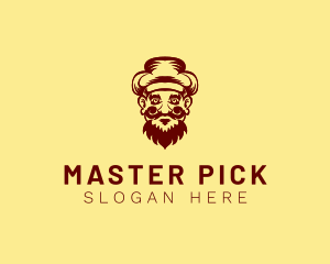 Mustache Hat Man logo design