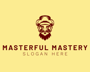 Mustache Hat Man logo design