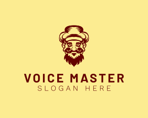 Mustache Hat Man logo design